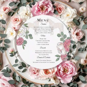 Menu de mariage équestre de cheval