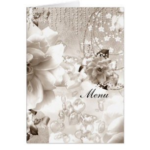 Menu de mariage le plus populaire Sépia