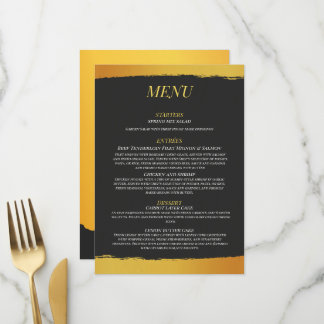 Menu de mariage Midnight Gold