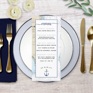 Menu de mariage nautique en Floride du Sud