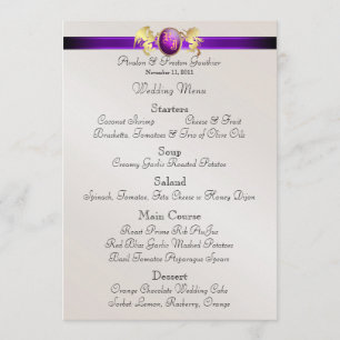 Menu de prince et de princesse Purple Jewel Crest