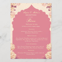 Menu de réception de mariage Sikh | Menu plat à bu