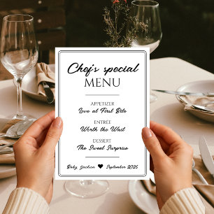 Menu de restaurant amusant pour l'annonce de gross