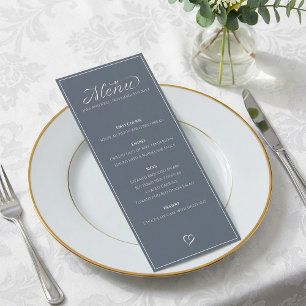 Menu de table fine élégant et moderne