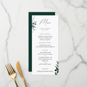 Menu de verdure botanique naturelle