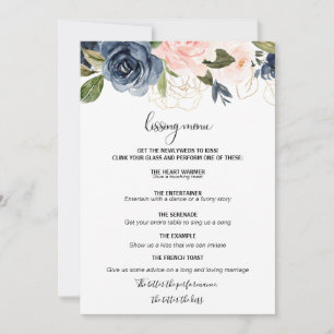 Menu délicieux automne floral baiser