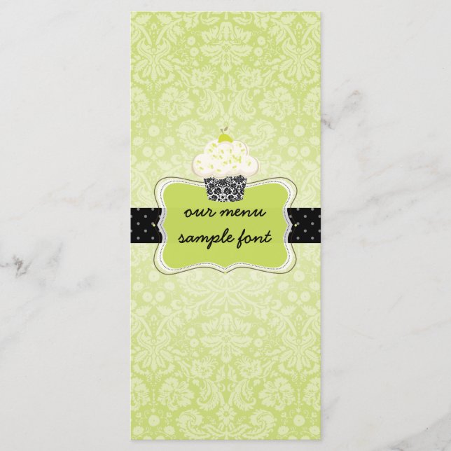 Menu des cupcakes à la citron vert PixDezines (Devant)