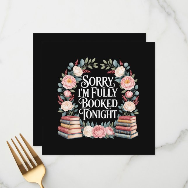Menu Désolé, je suis complet ce soir (Devant/Arrière en situation)