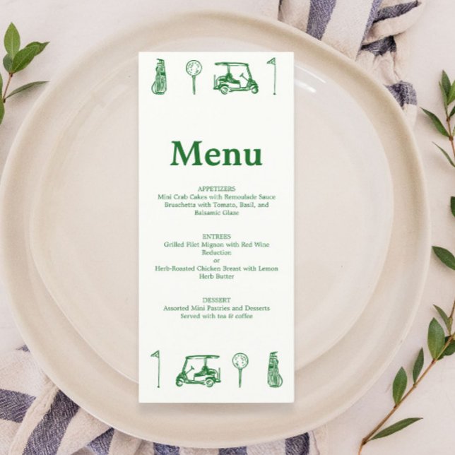 Menu Dessins Green Golf Line (Créateur téléchargé)