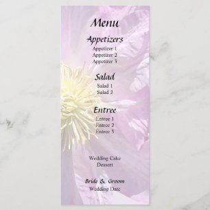 Menu Deux Clematis Roses
