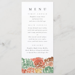Menu Dîner de Thanksgiving aux Arbres d'Automne à l'Aqu