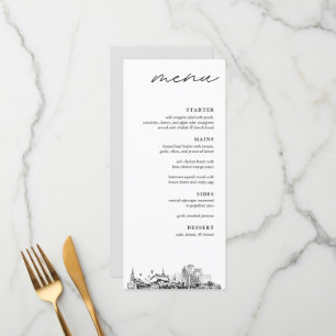 Menu Dîner Mariage Louisville Skyline