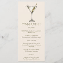 Dîner Martini Sale 30e Anniversaire Bar à Cocktail