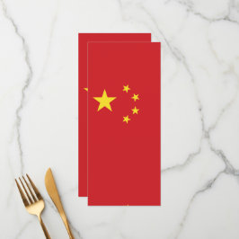 Menu Drapeau chinois