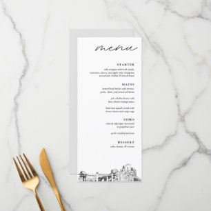 Menu du dîner Mariage de Fort Worth Texas