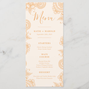 Menu Du Dîner Mariage Mehndi