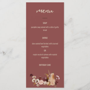 Menu du dîner pour les fêtes, Golden Harvest