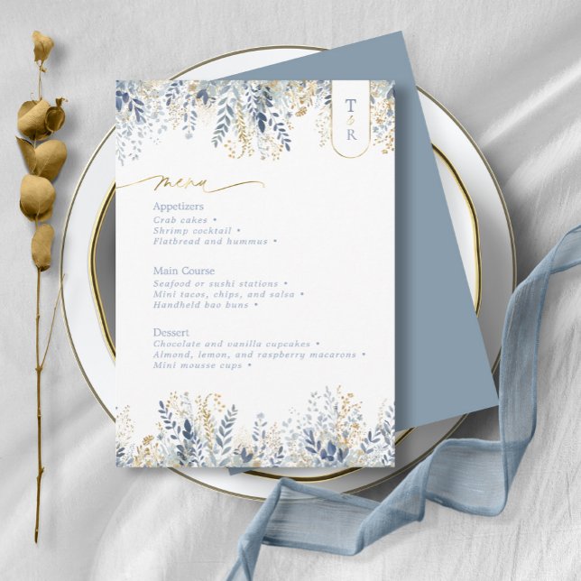 Menu du Mariage à fleurs doux ID1045 (Créateur téléchargé)