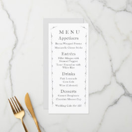 Menu du Mariage blanc tout simplement catholique