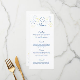 Menu du Mariage de style moderne Vintage du Moyen-