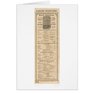 Menu du restaurant des mineurs (1083A)