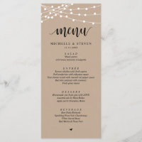 Éclairage À Chaîne Brown Kraft Mariage Eloping Dîn