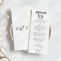 Écrit main dessiné Scribble Quirky Mariage unique