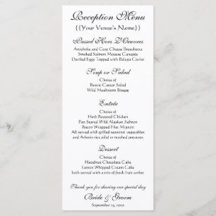 Menu Eglise d'Auvers par Vincent van Gogh Mariage