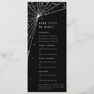 Menu Elégant Black Diamond Spider Web Flat 4 Parcours