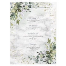 Elégant bleu Dusty Eucalyptus Marbre vert