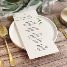 Elégant Dusty Greenery Mariage de feuillage