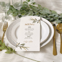 Elégant Mariage or et verdure