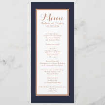 Elégant Rose bleu marine, blanc et Faux Mariage or