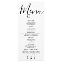 Élégant simple Mariage de monogramme noir et blanc