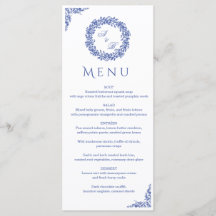 Elegant Vintage French Blue Floral Wedding