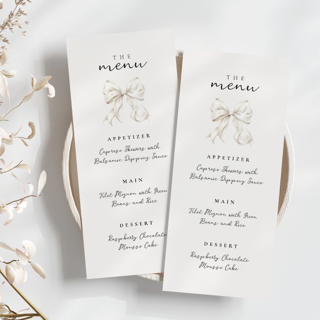 Menu Elégante Elle noue la Fête des mariées de la ceint (Créateur téléchargé)