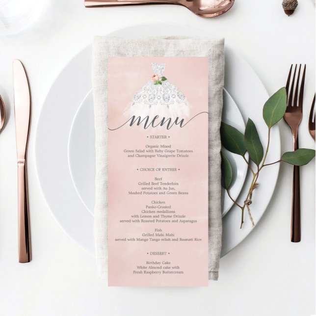 Menu Élégante robe florale Quinceanera (Créateur téléchargé)