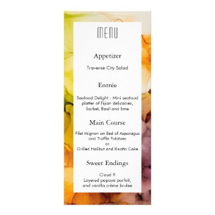 Menu Encre Imaginaire automne