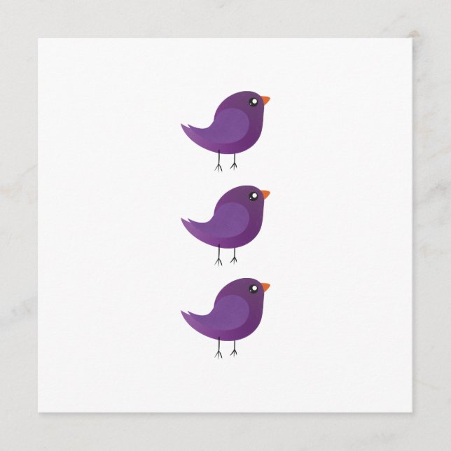 Menu Enfants mignonette birdy (Devant)