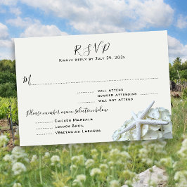 Menü "Entrées RSVP Card" des Seaside Garden Guest 