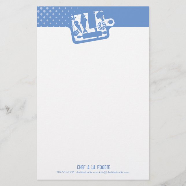 Menu fait sur commande d'ustensiles de nourriture (Devant)