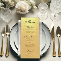Faux Gold Foil Élégante calligraphie noir Script