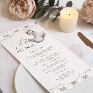 Menu Fête de Naissance Bébé Arc-en-Ciel Prépa Silly Goo