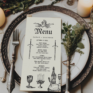 Menu Fête des Mariages d'Imaginaires médiévaux