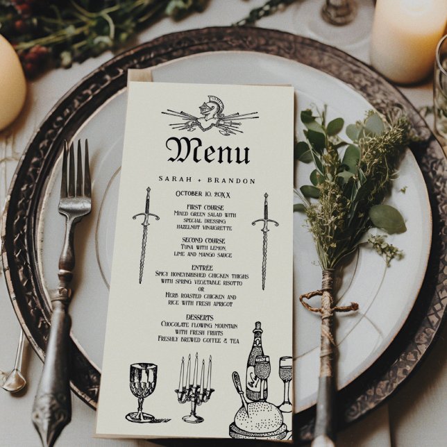Menu Fête des Mariages d'Imaginaires médiévaux (Créateur téléchargé)