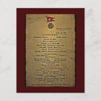 Menu final RMS Titanic