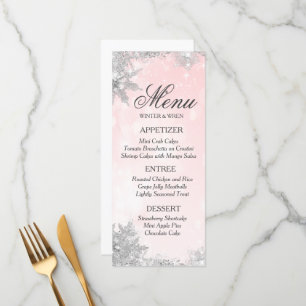 Menu Flambeau de neige gelé hiver