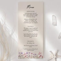 Fleur sauvage moderne Beige Mariage plat