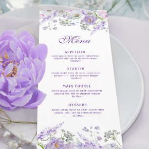 Menu Fleurs de lilas classiques
