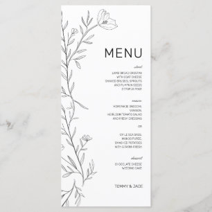 Menu Floral Daniella
